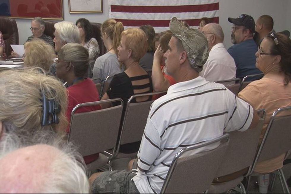 Hawkins city council meeting on Monday night. (Source: KLTV staff)