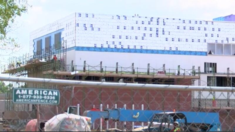 Longview police station under construction
