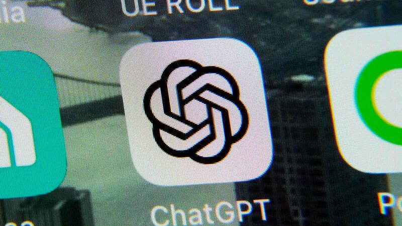 FILE - The ChatGPT app is displayed on an iPhone in New York, May 18, 2023.A judge is deciding...