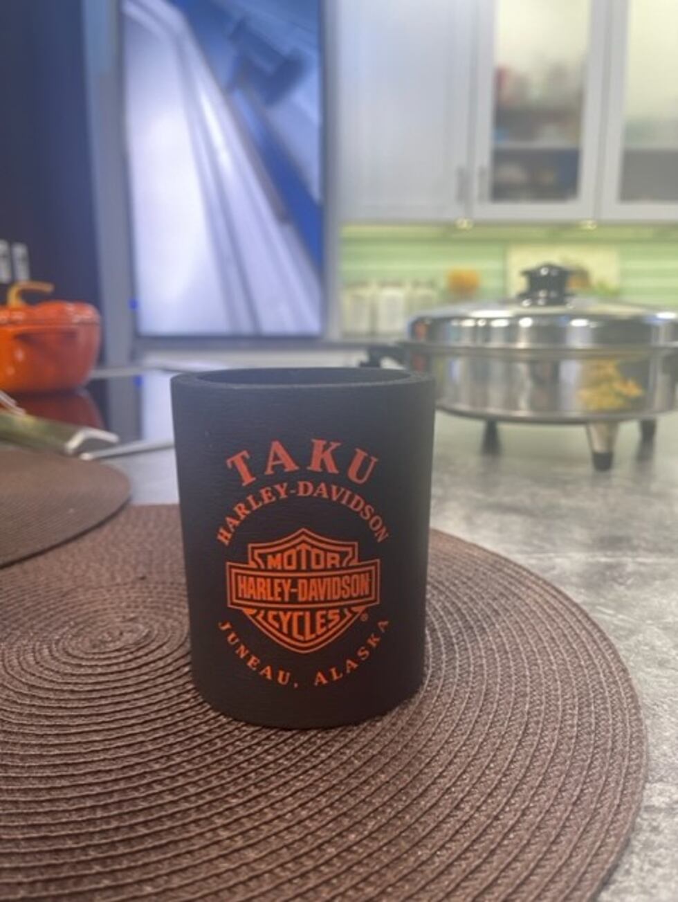 Harley Davidson koozie