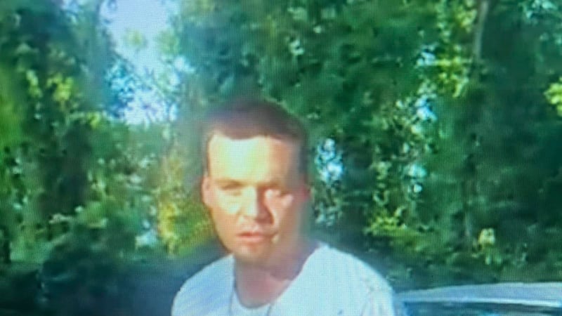 Richard Barton after allegedly fleeing from Coffee City police.