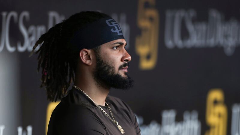Fernando Tatis Jr., of the San Diego Padres, has been suspended 80 games after testing...