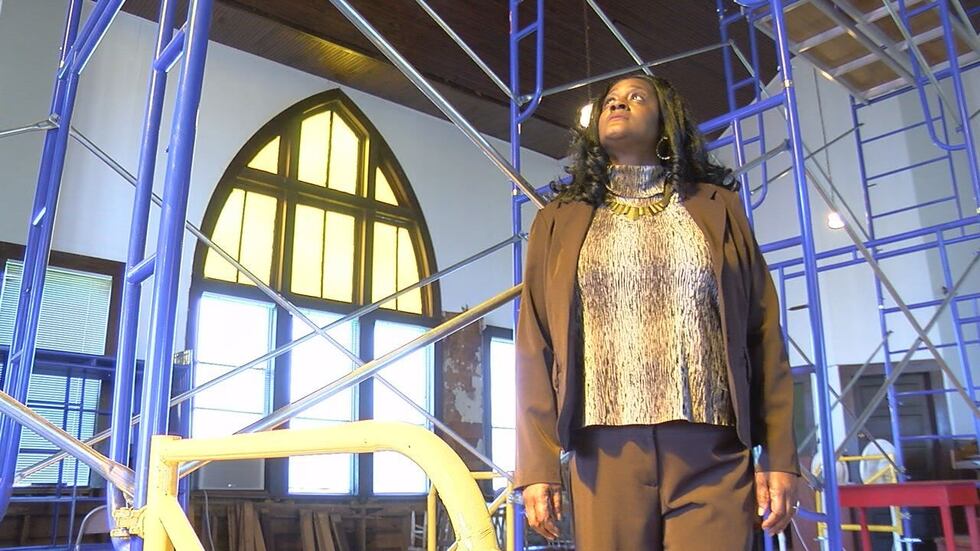 Tabitha Enge, who grew up at Mt. Vernon AME, is leading the restoration project to reopen the...