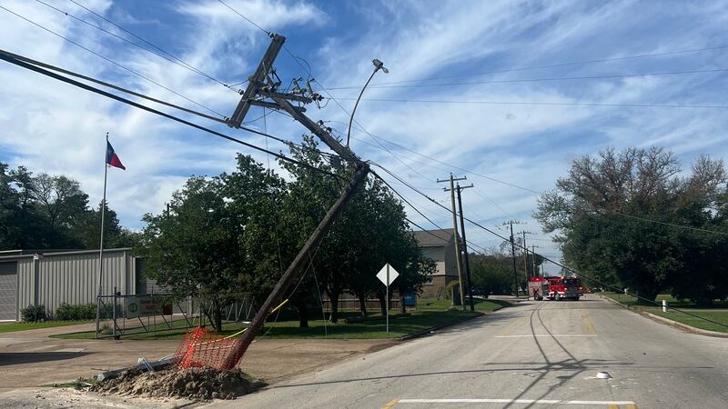 According to Communications Director Jessica Pebsworth, a semi truck clipped the power pole.