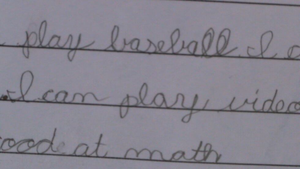 Nobel said current state standards for cursive introduce the subject in third grade and allow...