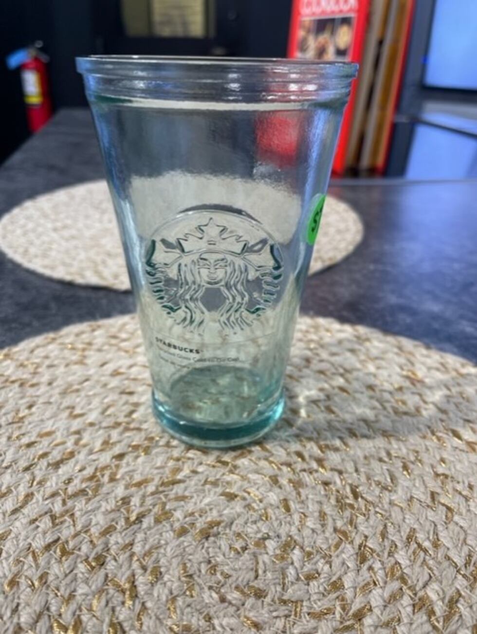 Starbucks glass tumbler