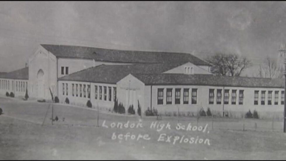 The New London School before the explosion.