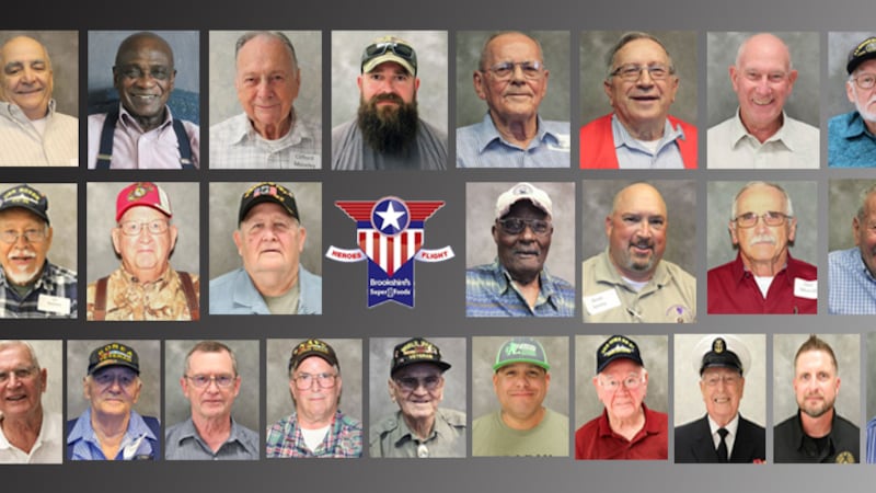 Brookshire Grocery Co.’s 19th WWII Heroes Flight will depart for Washington, D.C., on...