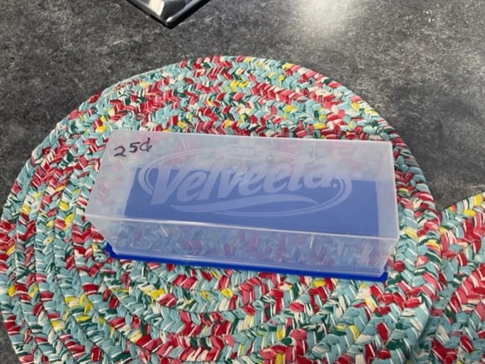 Velveeta container