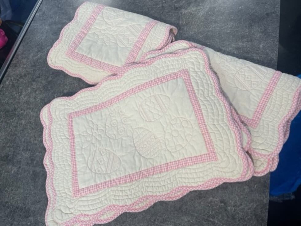 Easter place mats and runners