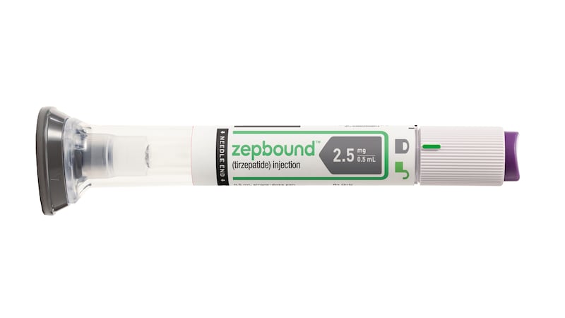 This image provided by Eli Lilly on Wednesday, Nov. 8, 2023 shows packaging for their new drug...