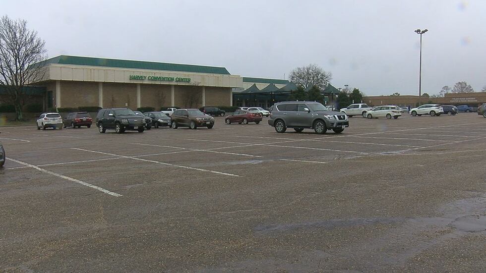 Several cars could be seen in the parking lot of Harvey Hall on Friday morning as the last...