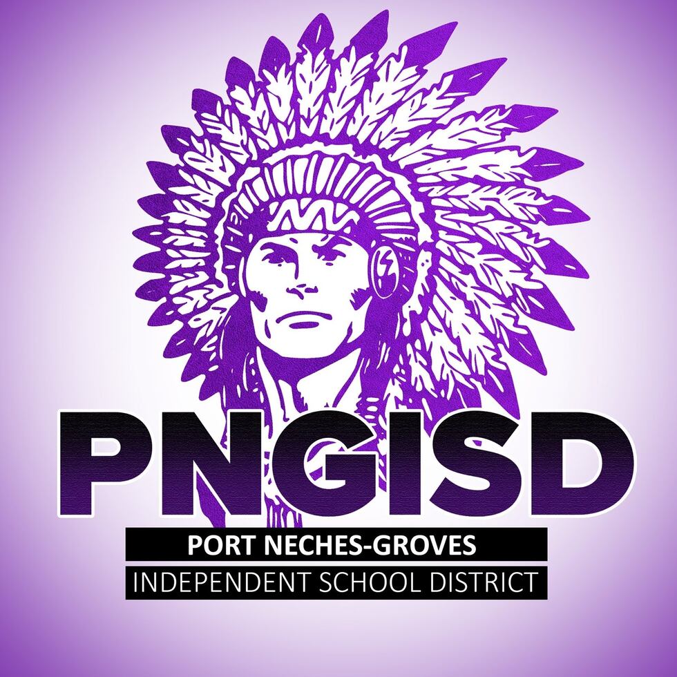 The Port Neches-Groves ISD mascot is pictured here.