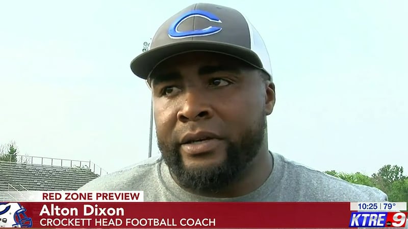 Alton Dixon speaking with KTRE about his coaching style.