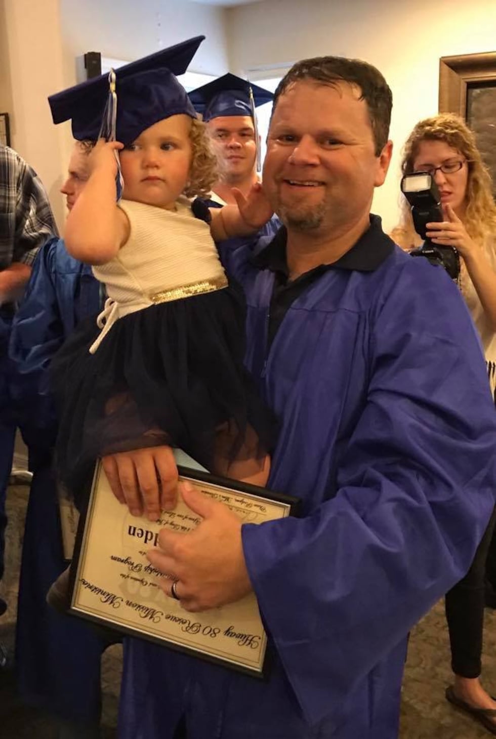 New Creation program graduate Chris Rodden is marking one year of sobriety. (Source: Facebook)