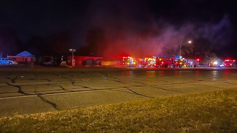 Several first responders responded to a structure fire around 3:00 in the morning Sunday off...