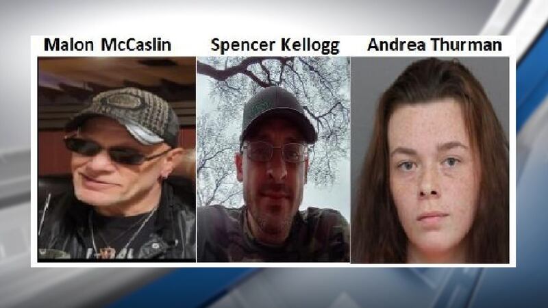 Mason McCaslin, Spencer Kellogg, and Andrea Thurman