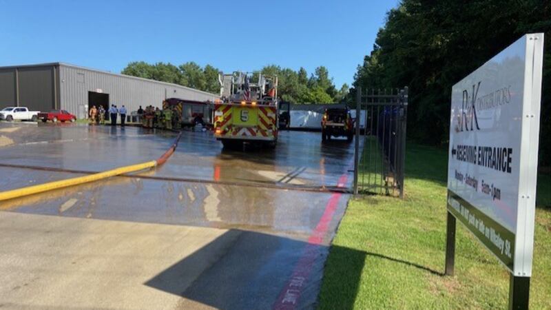 Whaley St. eastbound was blocked while firefighters worked to put out the fire.