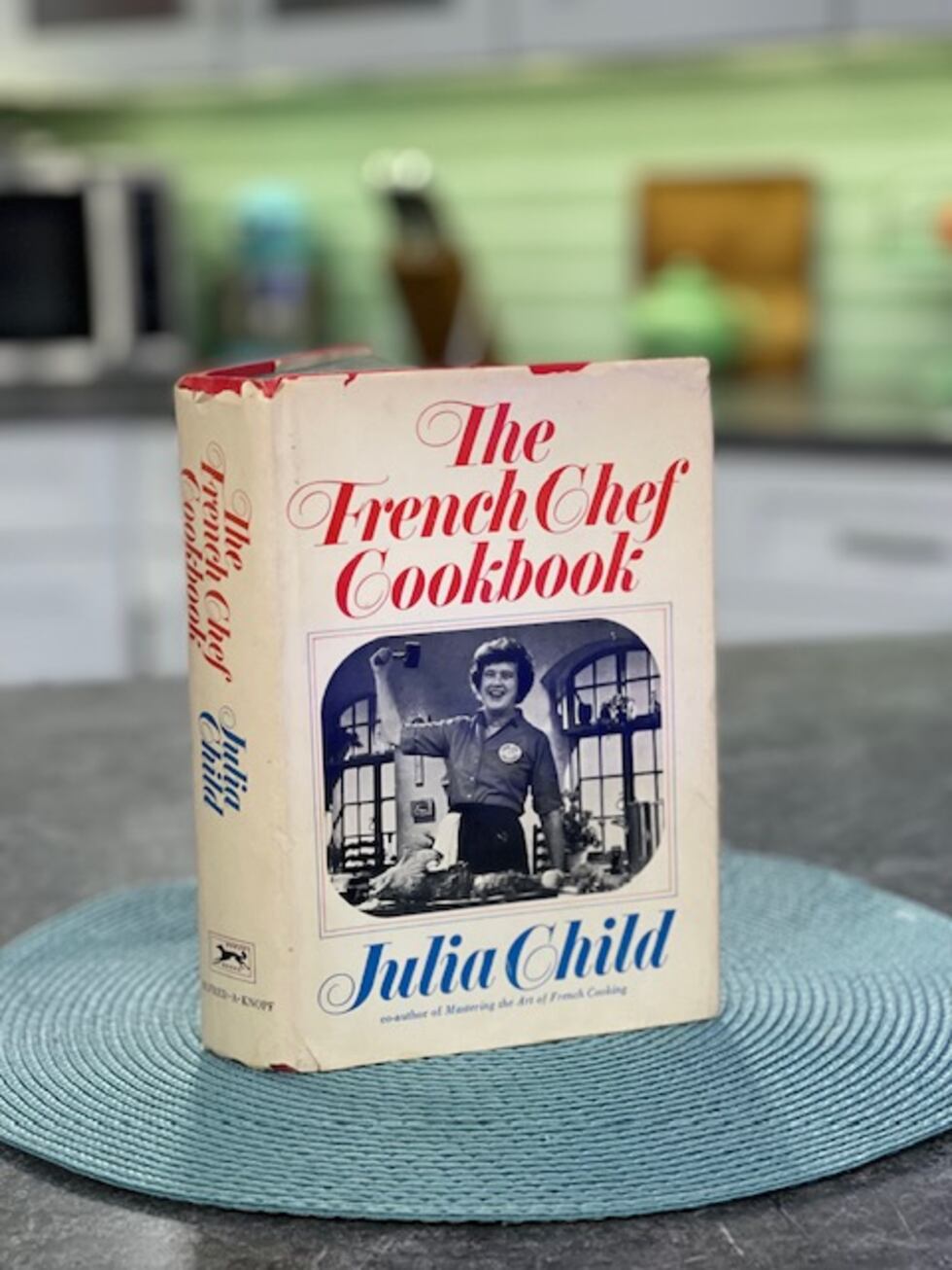 This Julia Child book is a book club edition.