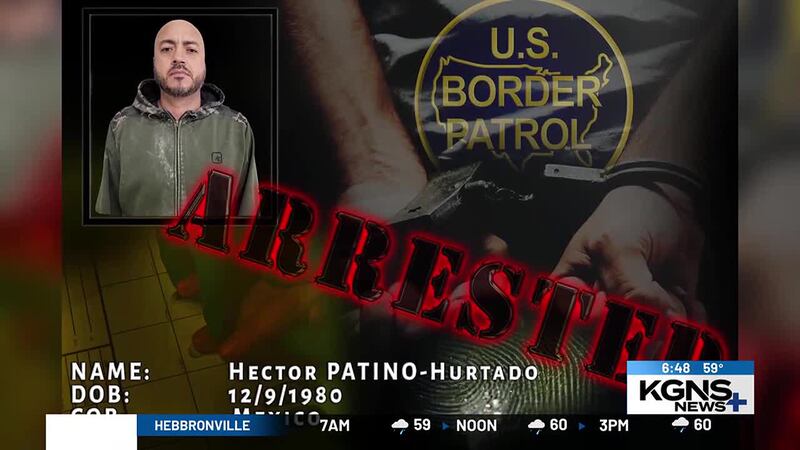 Laredo Border Patrol agents arrest man with active weapons warrant