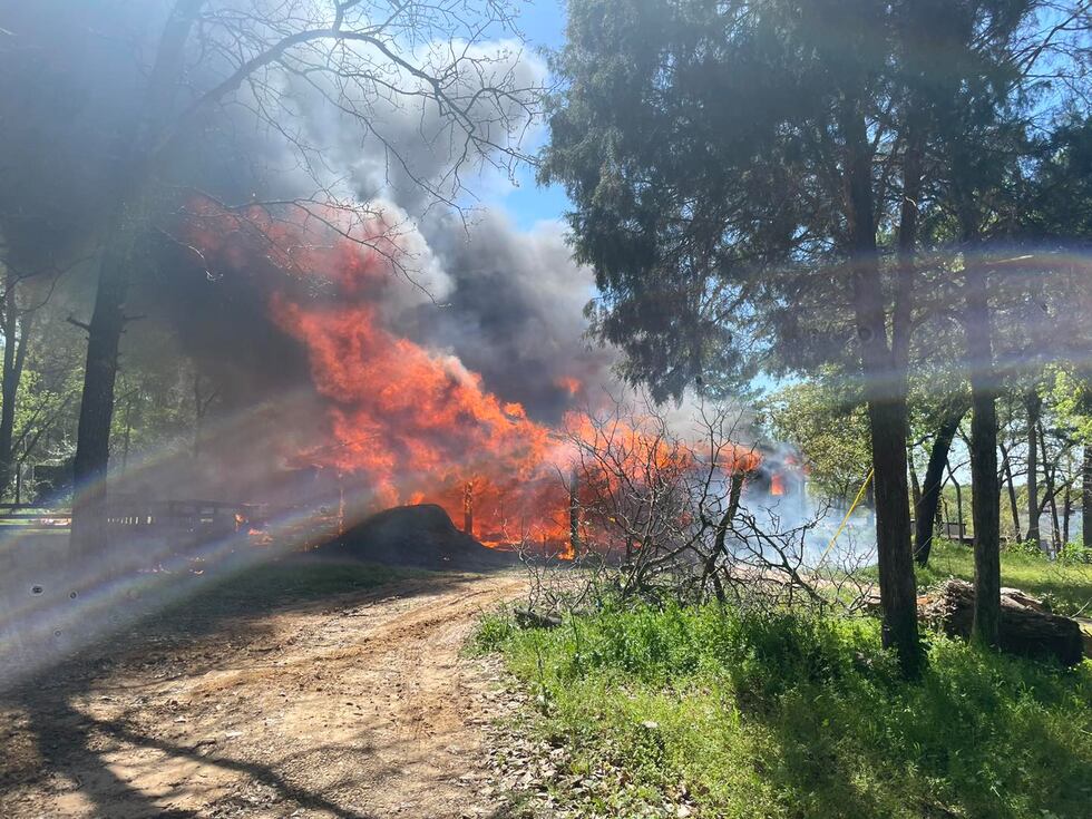 Crews respond to house fire near Payne Springs