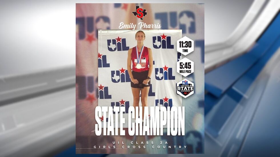 Class 2A Girls Cross Country State Champion Emily Pharris