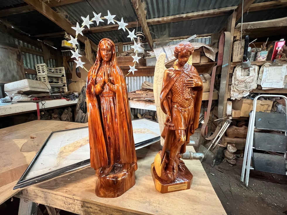 Felix Avalos most-commissioned sculptures include Christ on the cross, Our Lady of Guadalupe,...