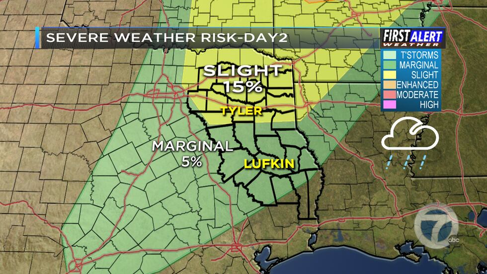 A First Alert Weather Day has been issued for Tuesday