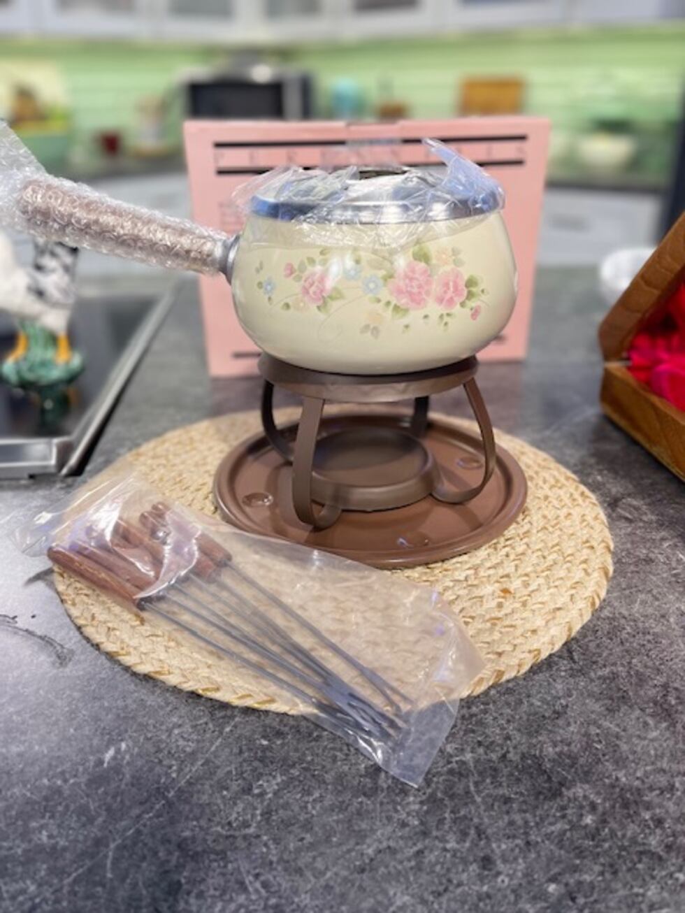 Pfaltzgraff fondue set