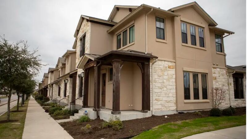 Homes as seen in a neighborhood in Austin on Feb. 21, 2019. The Texas Senate on Wednesday...