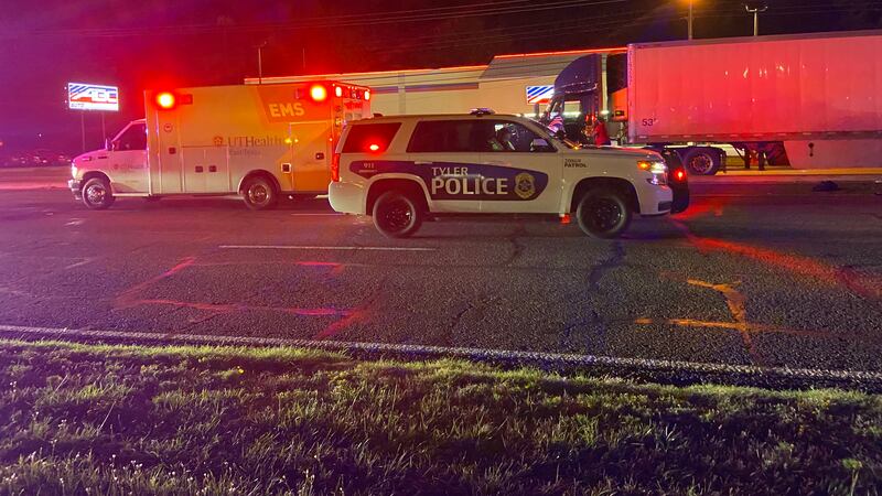 At least one person was taken to the hospital.