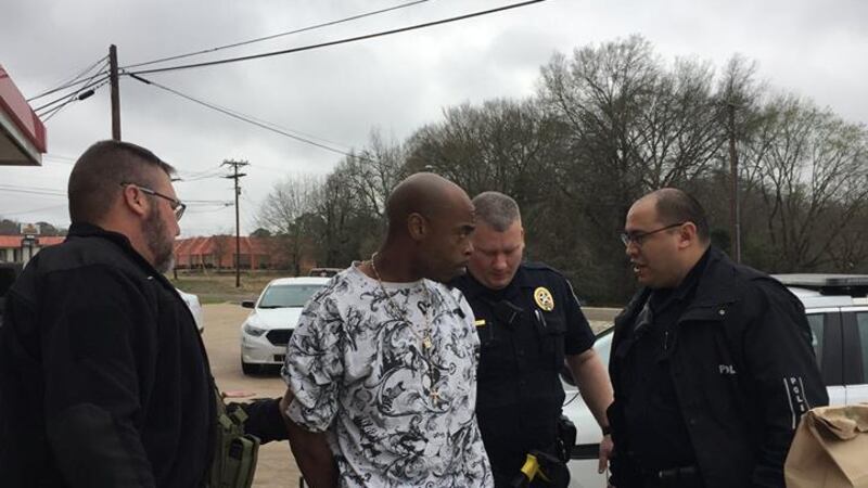 Robert Thompson was arrested at 5 p.m. at JJ's Fast Stop on Thursday night. (Source: Palestine...