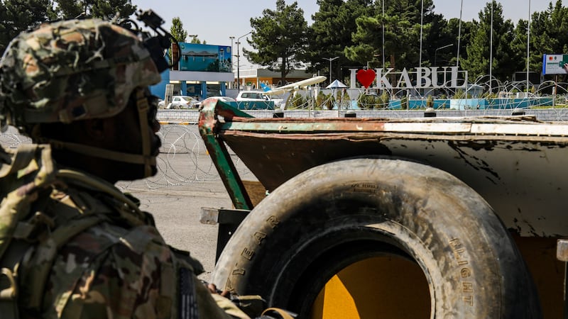 In this image provided by the U.S. Army, a paratroopers assigned to the 1st Brigade Combat...