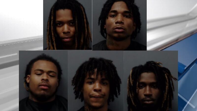 From top left, clockwise: Keyvon Dunbar, Jacari Williams, Insan Thomas, Amarieon Embury and...