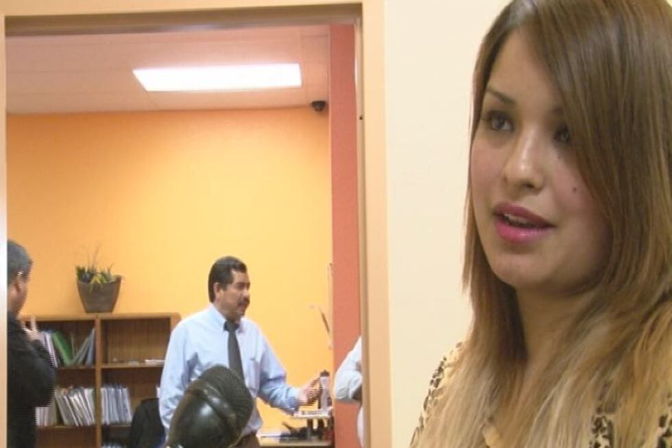 Yaneth Fuentes, Victor Fuentes' widow. (Source: KLTV Staff)