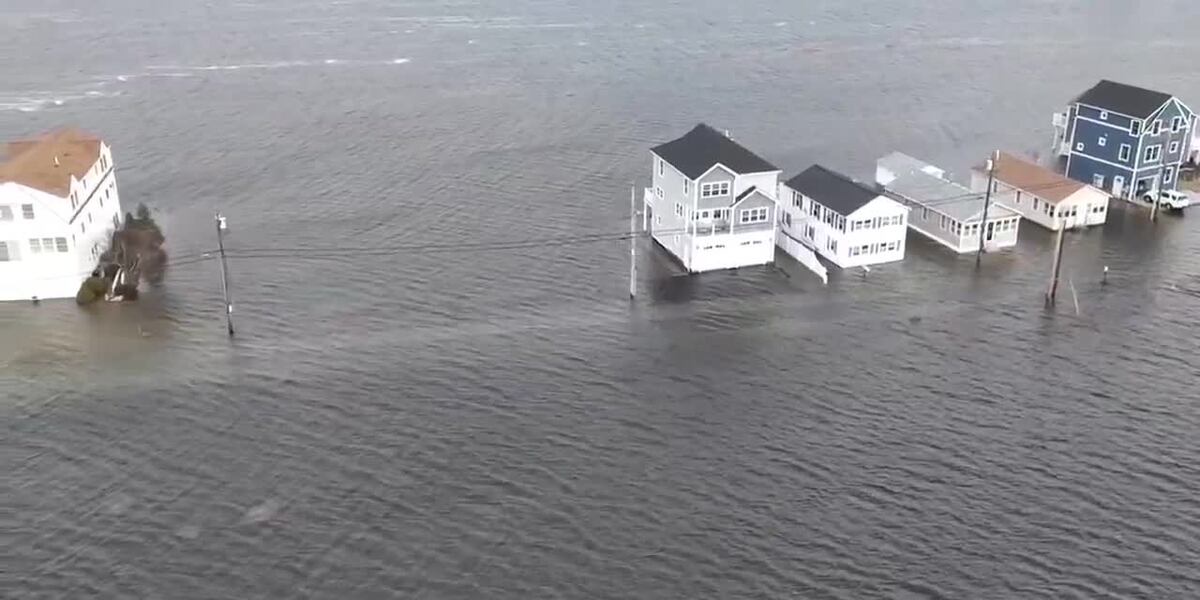 WATCH Aerial footage shows extensive flooding in New Hampshire
